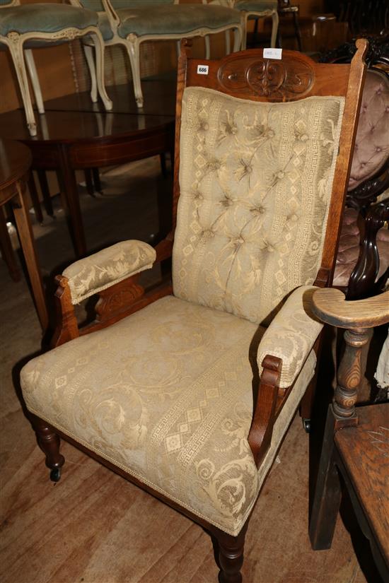 Upholstered armchair